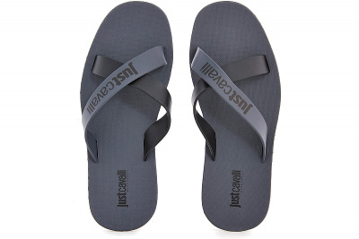 Пляжные тапочки JUST CAVALLI 570-37 Made in Italy унисекс (тёмно-серый/чёрный) Пляжные тапочки JUST CAVALLI 570-37 Made in Italy унисекс (тёмно-серый/чёрный)