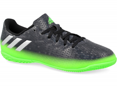 Бутсы Adidas Messi 16.4 In Junior AQ3527 унисекс (зеленый/чёрный) Бутсы Adidas Messi 16.4 In Junior AQ3527 унисекс (зеленый/чёрный)
