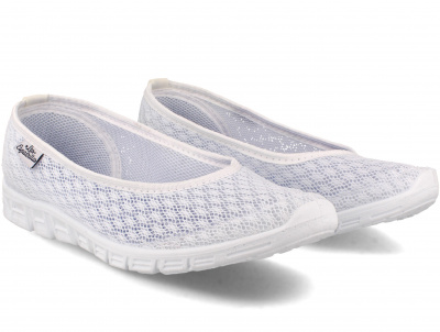 Балетки Las Espadrillas 32636-13 (белая сеточка) Балетки Las Espadrillas 32636-13 (белая сеточка)