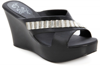 Женские шлепанцы Las Espadrillas 31-2C002 (чёрный) Женские шлепанцы Las Espadrillas 31-2C002 (чёрный)