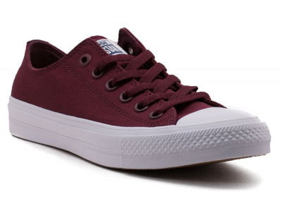 Мужская текстильная обувь Converse Chuck Taylor All Star II Ox 150150C (бордовый) Мужская текстильная обувь Converse Chuck Taylor All Star II Ox 150150C (бордовый)