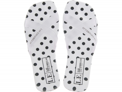Шлепанцы Las Espadrillas 7108-1327 унисекс (чёрный/белый) Шлепанцы Las Espadrillas 7108-1327 унисекс (чёрный/белый)