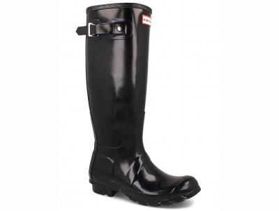 Женские резиновые сапоги Hunter Women's Original Tall Gloss Black WFT1000RGL BLACK Женские резиновые сапоги Hunter Women's Original Tall Gloss Black WFT1000RGL BLACK