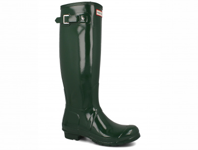 Женские резиновые сапоги Hunter Women's Original Tall Gloss WFT1000RGL HUNTER GREEN Женские резиновые сапоги Hunter Women's Original Tall Gloss WFT1000RGL HUNTER GREEN