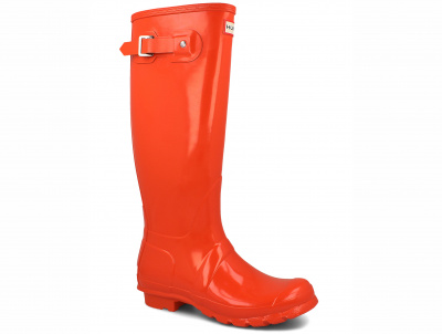 Женские резиновые сапоги Hunter Women's Original Tall Gloss WFT1000RGL ORANGE Женские резиновые сапоги Hunter Women's Original Tall Gloss WFT1000RGL ORANGE