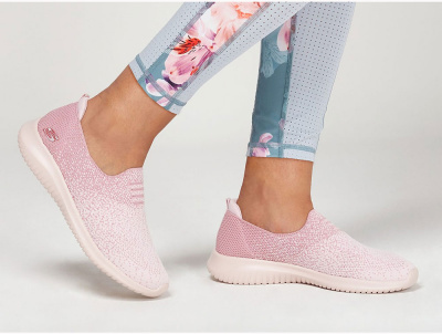 Женские слипоны Skechers Ultra Flex 13123-PNK Женские слипоны Skechers Ultra Flex 13123-PNK