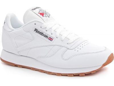 Мужские кроссовки Reebok Classic Leather White/Gum 49799 (белый) Мужские кроссовки Reebok Classic Leather White/Gum 49799 (белый)