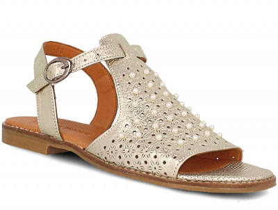 Женские босоножки Las Espadrillas 0378-61-60 (золотистий) Женские босоножки Las Espadrillas 0378-61-60 (золотистий)
