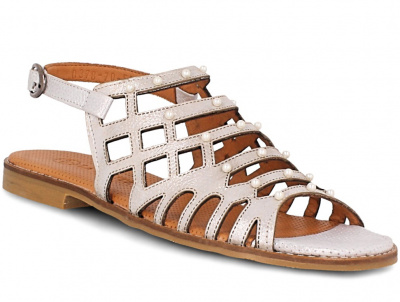 Комфорт Las Espadrillas 0378-70-52 (серебряный/белый) Комфорт Las Espadrillas 0378-70-52 (серебряный/белый)