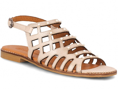 Сандалии Las Espadrillas 0378-70-55 (пудра/серебряный) Сандалии Las Espadrillas 0378-70-55 (пудра/серебряный)