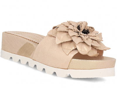 Женские шлепанцы комфорт Las Espadrillas 0428-420-87 (бежевый) Женские шлепанцы комфорт Las Espadrillas 0428-420-87 (бежевый)