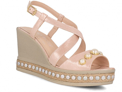 Женские сандалии Las Espadrillas 0428-812-86 (пудра/розовый) Женские сандалии Las Espadrillas 0428-812-86 (пудра/розовый)