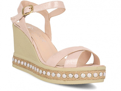 Босоножки Las Espadrillas 0428-813-86 (пудра) Босоножки Las Espadrillas 0428-813-86 (пудра)