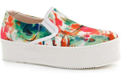 Слипоны Las Espadrillas 503-22 унисекс (зеленый/красный/синий/белый) Слипоны Las Espadrillas 503-22 унисекс (зеленый/красный/синий/белый)
