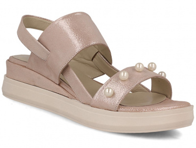 Женские сандалии Las Espadrillas 617-58 (пудра) Женские сандалии Las Espadrillas 617-58 (пудра)