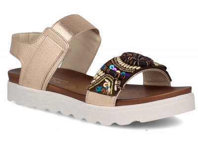Женские сандалии Las Espadrillas Miss Folx 7909-34 (розовый) Женские сандалии Las Espadrillas Miss Folx 7909-34 (розовый)