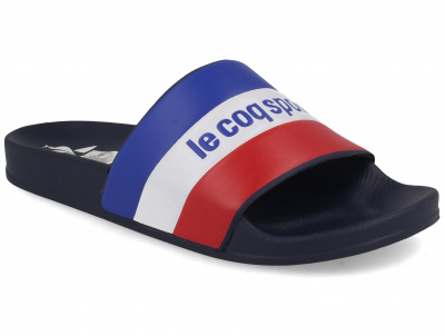 Мужские тапочки Le Coq Sportif TriColor 1911140-LCS Navy Мужские тапочки Le Coq Sportif TriColor 1911140-LCS Navy