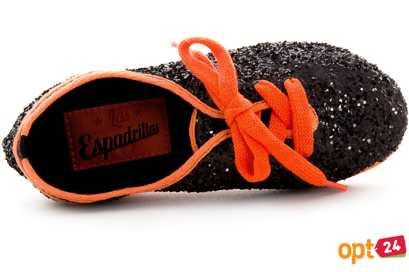 Купить оптом Пинетки Las Espadrillas 2400-2  (оранжевый/чёрный) - Изображение 5