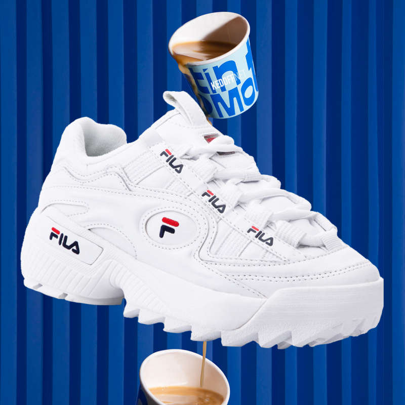 Купити оптом Білі кросівки Fila D-Formation 5CM00514-125 - Фото 5