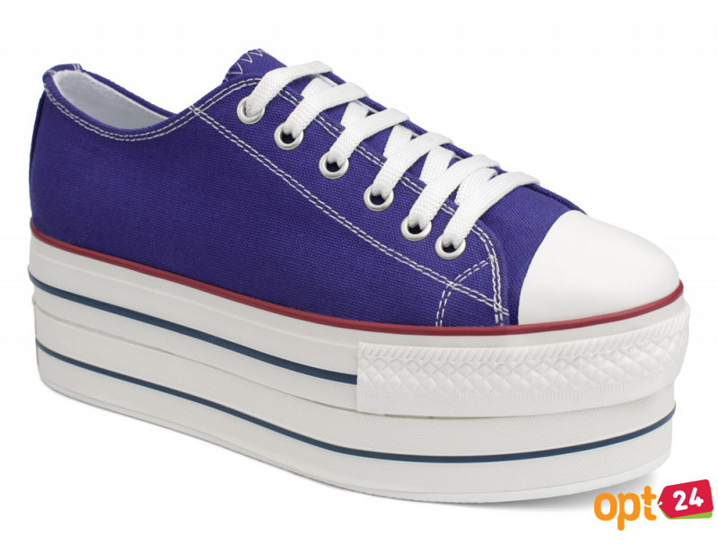 Женская текстильная обувь Las Espadrillas 6408-24    (фиолетовый) оптом