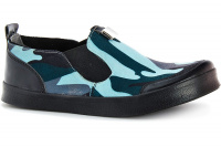 Текстильная обувь Las Espadrillas 5020 SL унисекс    (голубой/зеленый/чёрный) оптом