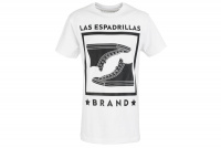 Мужские футболки Las Espadrillas 46530-F255    (белый) оптом