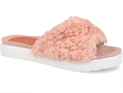 Женские шлепанцы Las Espadrillas Drancy Madagaskar Pudra 20424-34 (розовый) Женские шлепанцы Las Espadrillas Drancy Madagaskar Pudra 20424-34 (розовый) оптом