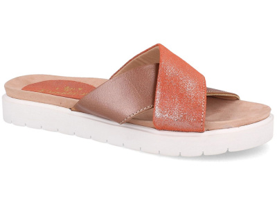 Женские шлёпанцы Las Espadrillas La Ferme Shiny Pink 20438-4534 Женские шлёпанцы Las Espadrillas La Ferme Shiny Pink 20438-4534 оптом