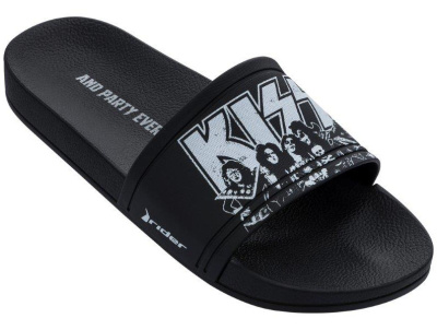 Чёрные шлепанцы Rider KISS Bands Slide Ad 82812-21194 Чёрные шлепанцы Rider KISS Bands Slide Ad 82812-21194