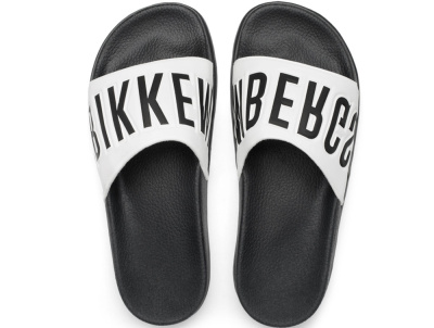 Тапочки Dirk Bikkembergs Swimm BKE 108367-2713 Made in Italy  (чёрный/белый) оптом