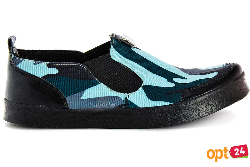 Купить оптом Текстильная обувь Las Espadrillas 5020 SL унисекс    (голубой/зеленый/чёрный) - Изображение 2
