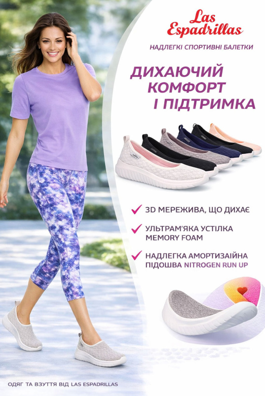 Купити оптом Жіночі балетки Las Espadrillas 26222-18 Memory Foam - Фото 6