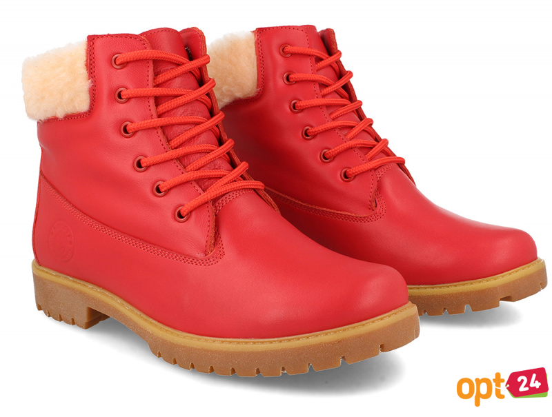 Купити оптом Жіночі черевики Forester Red Lthr Yellow Boot 0610-247 - Фото 2