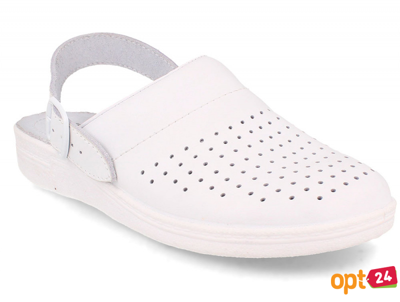 Кожаная докторская обувь Forester Sanitar 0404-13 White оптом