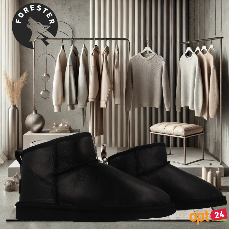 Купити оптом Жіночі уггі Forester  Innsbruck 1481-301 Black Real Leather Sheepskin - Фото 8