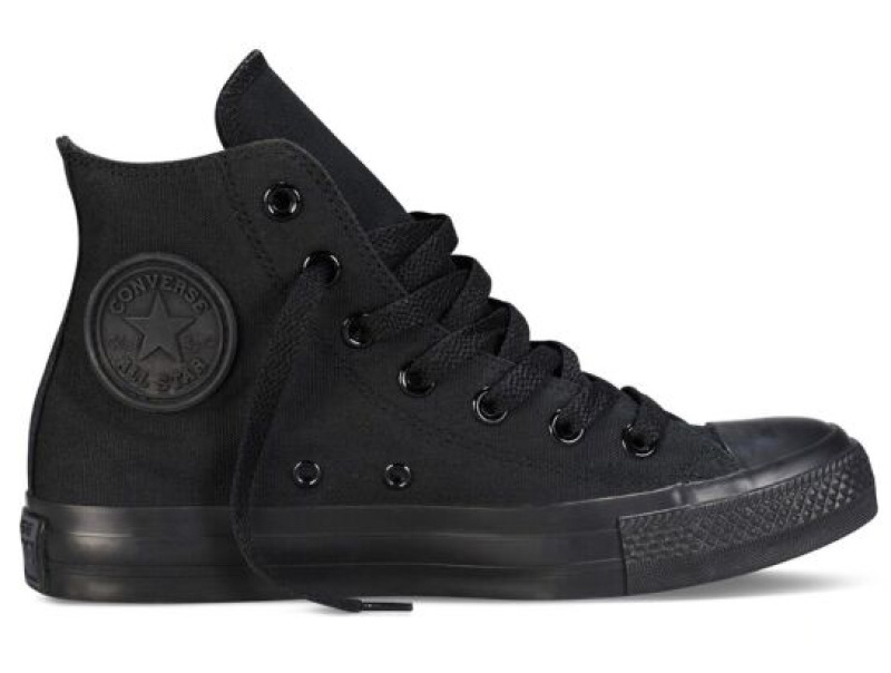 Купить оптом Кеды Converse Chuck Taylor All Star Core Hi Black Monochrome M3310 унисекс    (чёрный) - Изображение 3