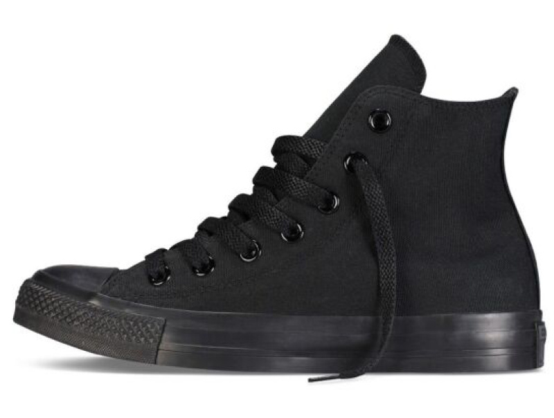 Купить оптом Кеды Converse Chuck Taylor All Star Core Hi Black Monochrome M3310 унисекс    (чёрный) - Изображение 4