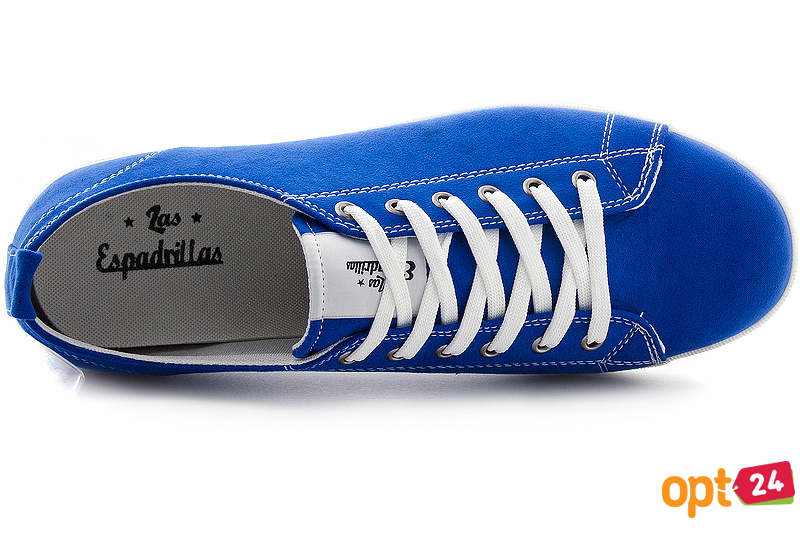 Купить оптом Текстильная обувь Las Espadrillas 15018-42 унисекс    (синий) - Изображение 6