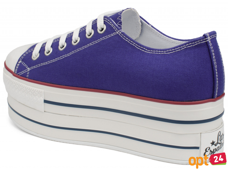 Купить оптом Женская текстильная обувь Las Espadrillas 6408-24    (фиолетовый) - Изображение 2