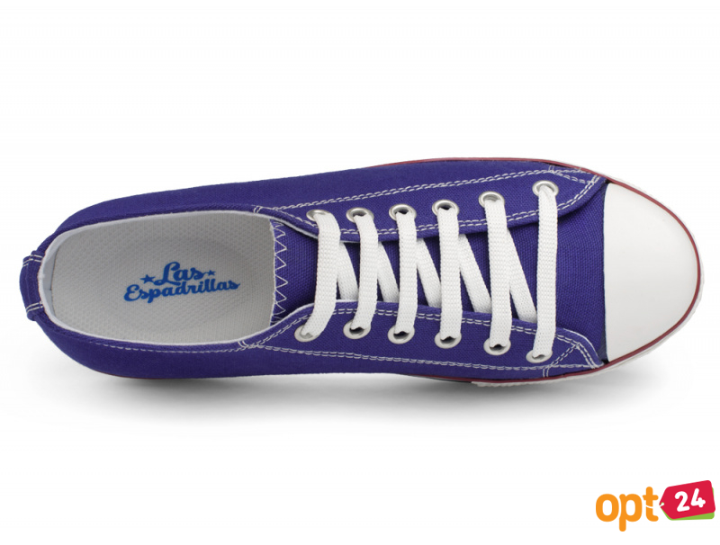Купити оптом Жіноча текстильна взуття Las Espadrillas 6408-24 (фіолетовий) - Фото 3