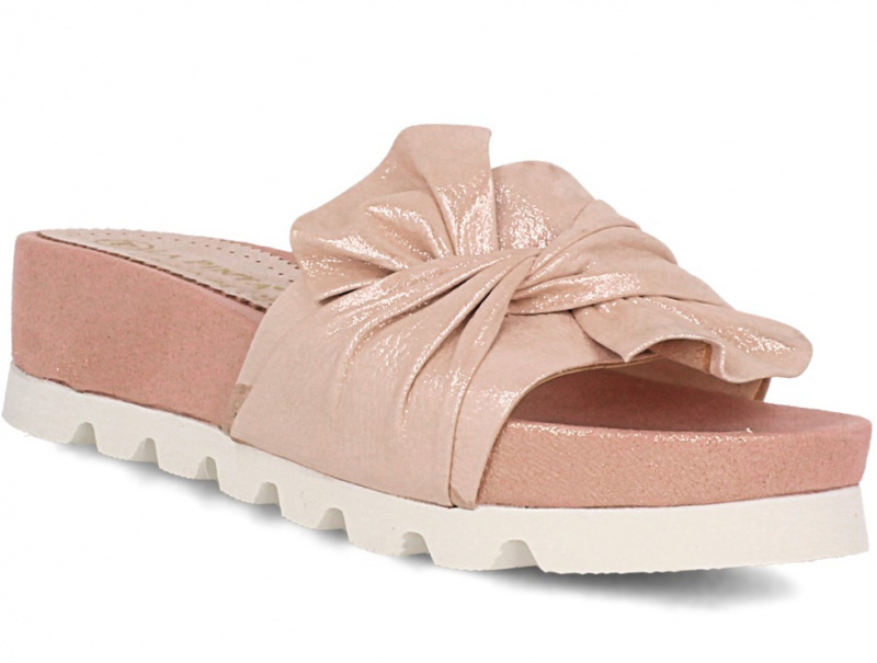 Купить оптом Шлепанцы Las Espadrillas 0428-422-87 (пудра) Шлепанцы Las Espadrillas 0428-422-87 (пудра) оптом