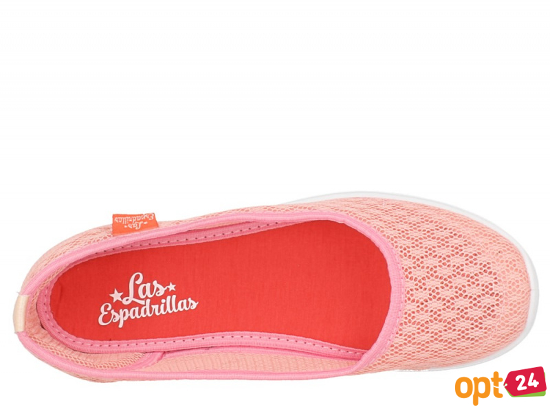 Купити оптом Балетки Las Espadrillas 32636-34 (рожева сіточка) - Фото 5