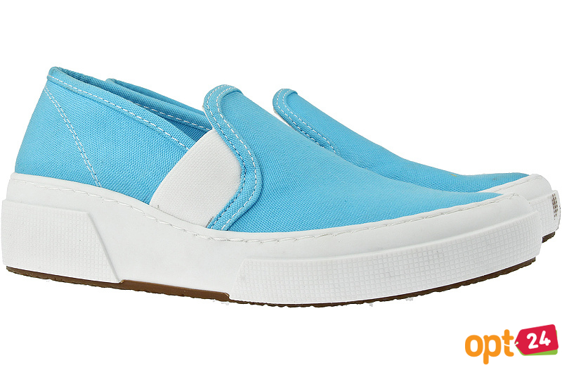Купить оптом Женская текстильная обувь Las Espadrillas 5718-41    (голубой)