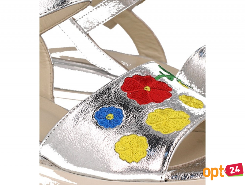 Купить оптом Женские сандалии Las Espadrillas Dg Fashion 009-602-14     (серебряный) - Изображение 5