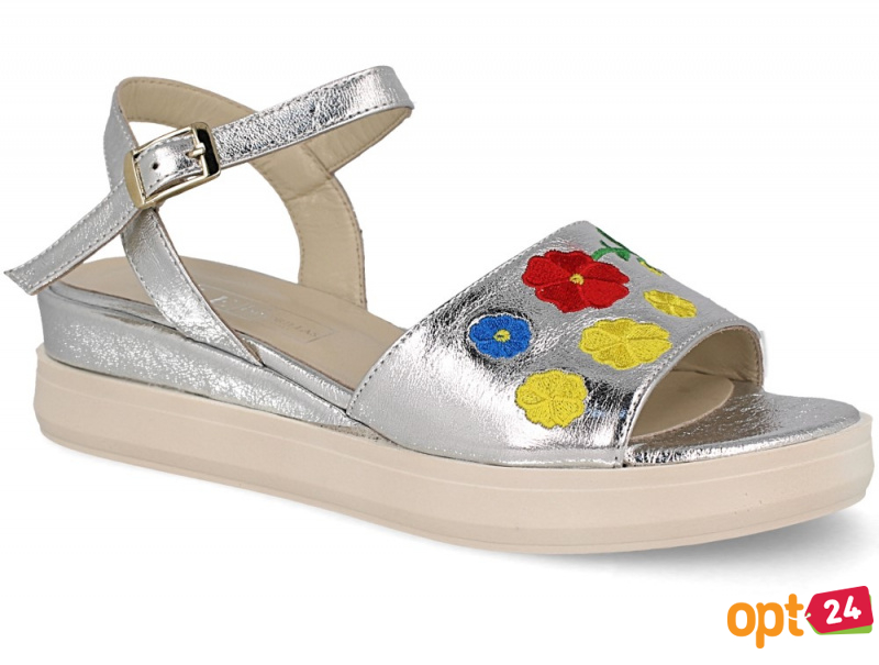 Купити оптом Жіночі сандалі Las Espadrillas Dg Fashion 009-602-14 (Срібний)