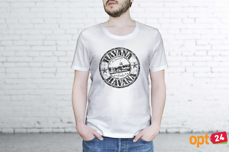 Купить оптом Мужские футболки Las Espadrillas 1653-F255    (белый)