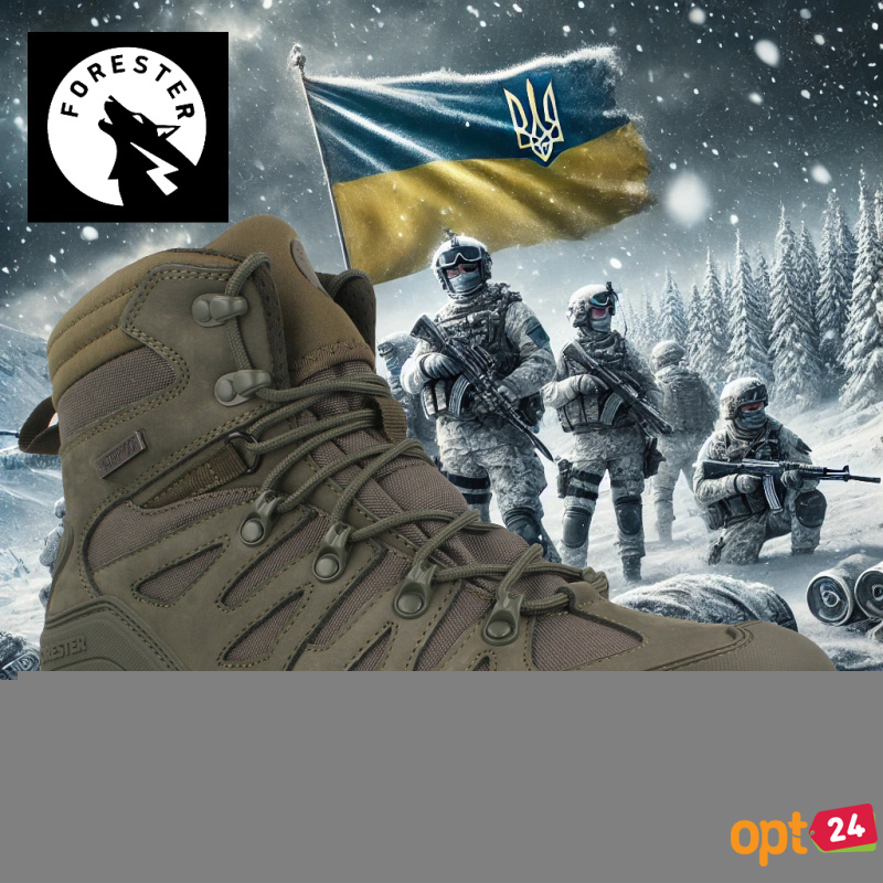 Купити оптом Чоловічі берці Forester Mid Force Khaki Waterproof B24W003A-17FO Vibram - Фото 7