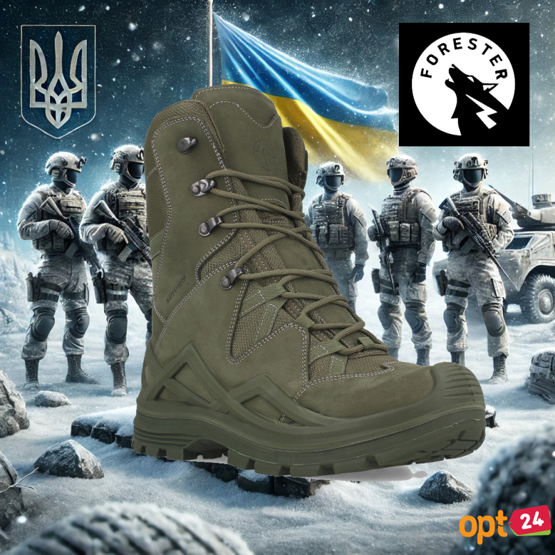 Купити оптом Чоловічі берці Forester Striker High Olive 6002FO waterproof до -20°  - Фото 10