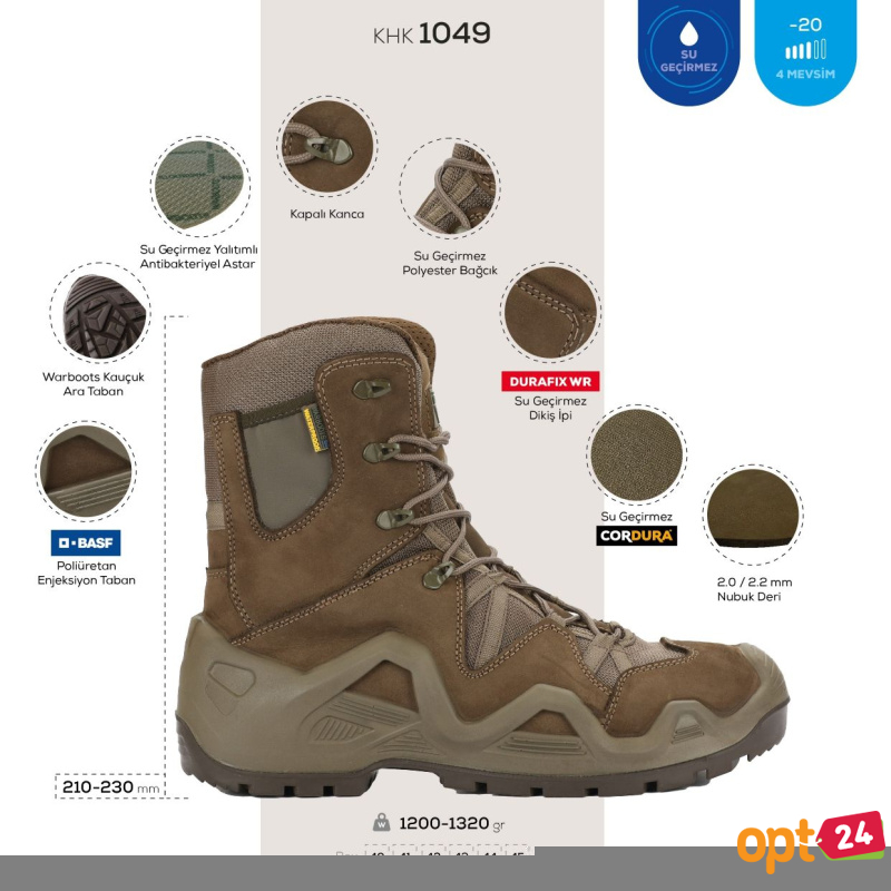 Купити оптом Чоловічі берці Warboots SWAT Waterproof KHK-1049 - Фото 9