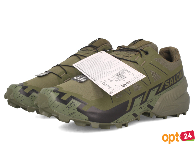 Купить оптом Мужские кроссовки Salomon 471612 Speedcross 6 Forces Khaki  - Изображение 7